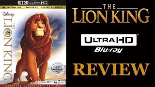 THE LION KING 4K Blu-ray Review