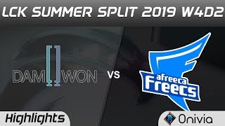 DWG vs AF Highlights Game 1 LCK Summer 2019 W4D2 DAMWON Gaming vs Afreeca Freecs LCK Highlights by O