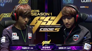 Life vs herO ZvP Code S Ro4 Match 2 Set 6, 2015 GSL Season 1 - StarCraft 2
