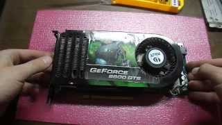 Снятие системы охлаждения и обзор видеокарты GF8800 GTS