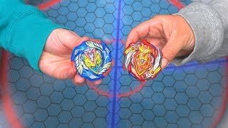CHO-Z VALKYRIE vs CHO-Z ACHILLES | Beyblade Burst Super Z ベイブレードバースト 超ゼツ