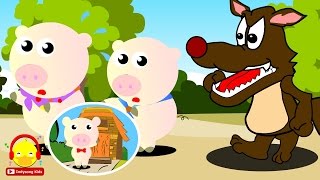 เพลงลูกหมูสามตัว ♫ นิทานเด็กอนุบาลในตำนาน Three little pigs song | เพลงเด็ก Indysong Kids