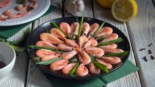 Как варить неочищенные креветки