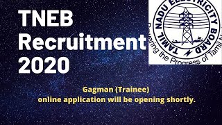 TNEB Recruitment 2020|Gagman (Trainee)-6450