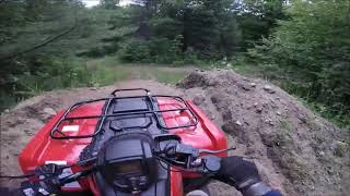 На квадроцикле по лесному бездорожью  Запись с GoPro