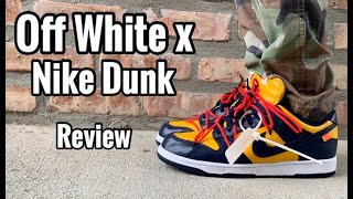 Nike Dunk x Off White “Michigan” Review & On Feet