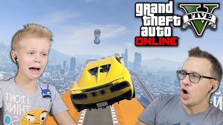 ПАПА VS GTA 5 !? Папа Первый раз Играет в ГТА 5 Онлайн