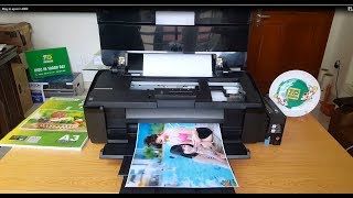 Đánh giá máy in epson l1800, Test thử chất lượng bản in