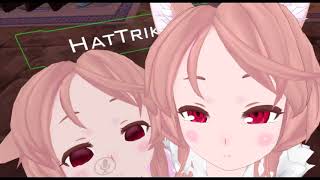 VRChat Moments - Hugging twin anime lolis