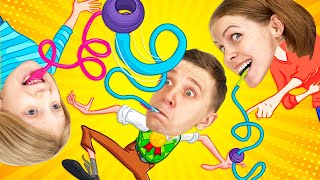 Запутанный ДЕНЬ у МИЛАНЫ и ОЧЕНЬ ЗАПУТАННЫЙ ЧЕЛЛЕНДЖ Без РУК! От Family Box