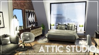 ATTIC STUDIO APARTMENT + TOUR || The Sims 4: Speed Build