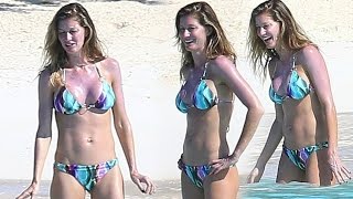 Gisele Bündchen Shows Off Bigger Chest In Bikini After Secret B@@B Job !!
