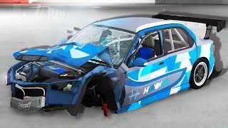 DRIFTING FAIL! - BeamNG Drive Parking Garage Mod