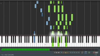 Wagner: Bridal Chorus - Piano Tutorial (50% Speed) Synthesia + Sheet Music & MIDI