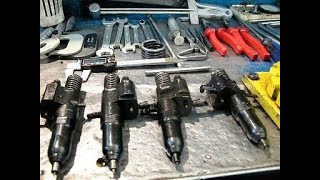 Насос форсунка двигателя ЯАЗ-204. Запуск дизельного двигателя после длительной стоянки.