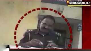 Moradabad: Cop caught-on-cam taking bribe; suspended