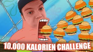 10.000 KALORIEN CHALLENGE + 24 STUNDEN IM MCDONALDS! [HEFTIG]