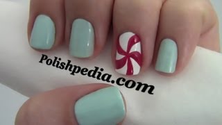 Peppermint Candy Nail Art