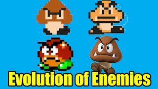 Evolution of Enemies in the Mario Series and Graphics Comparison (Super Mario Maker)