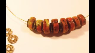 Имитация бусин янтаря, мастер-класс / DIY imitation amber beads, how to make, free tutorial