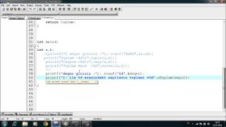 C Programlama | Ders 31 | Fonksiyonlar (Return) (3/4)