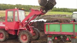 Zetor 7245- wożenie torfu
