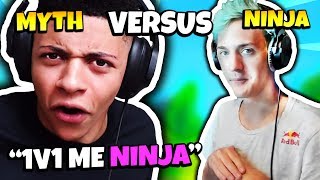 MYTH REACTS TO NINJA REFUSING TO 1V1 | Fortnite Daily Funny Moments Ep.123