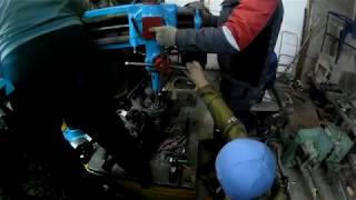 Высверливаем шкворень DAF или "Буратинка" в работе....