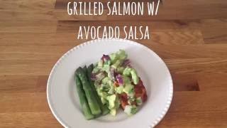 Grilled Salmon with Avocado Salsa