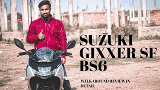 Suzuki Gixxer SF150 BS6 |2020| Detailed Walkaround Review In Hindi | Fastest 155cc?? | Bikespark
