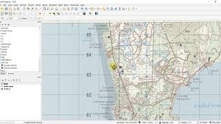 [QGIS] การสร้างข้อมูลเวกเตอร์ประเภทเส้น (How to create line vector in QGIS)