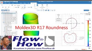 Moldex3D R17 measure roundness in your warpage result by FlowHow®
