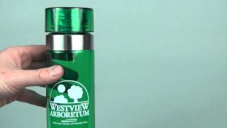 28 Oz. Custom Sport Bottle with Metallic Ring