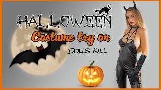 HALLOWEEN COSTUMES TRY ON HAUL FROM DOLLS KILL | REVIEW???