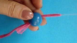 Вязание с бисером 3 часть   Набор бисера на нить Урок 4