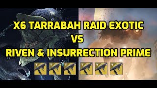 Tarrabah Exotic SMG vs Riven & Insurrection Prime Raid Bosses - 1 Phase kill Destiny 2