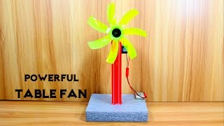 How to Make an Electric Table Fan using Bottle - Very Simple