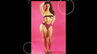 curvy model 42 maitain her buns some time it said loins by workout