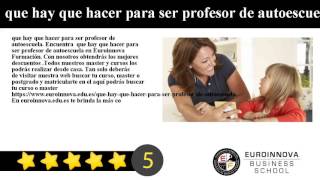 que hay que hacer para ser profesor de autoescuela
