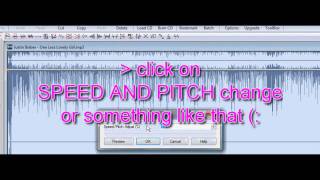 Jooonix Tutorial || Wavepad Sound Editor Tutorial - How To Pitch +Speed A Song. [3/9/10]