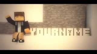 FREE Minecraft Intro Template  C4D, AE  with Minecraft Skin ! + FREE DOWNLOAD