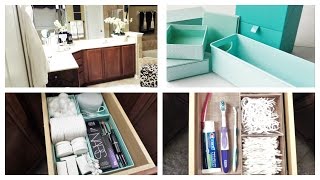 Bathroom Vanity Organization | RECYCLE /RE-PURPOSE CHALLENGE