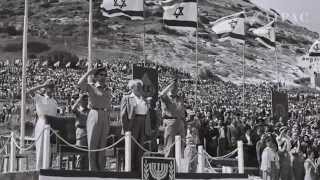 David Ben-Gurion Declaring Israel's Independence... Celebrating 66 years of Israel's Independence!