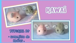 DIY ☆ CÓMO HACER UN CUY O CONEJILLO DE INDIAS DE PELUCHE / HOW TO MAKE ☆  GUINEA PIG PLUSHIE