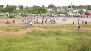 Motocross мотокросс могилев 15.06.2014 старт хобби первый заезд