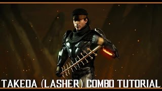 Mortal Kombat X Takeda (LASHER) combo tutorial