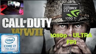 Call of Duty : WWII - GTX 1050 Ti - i7 7700HQ - Ultra -1080p Benchmark