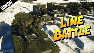 KV-2 LINE BATTLE (War Thunder Epic Custom Battle)