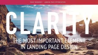 Conversion Rate Optimization: Clarity in Landing Page Design