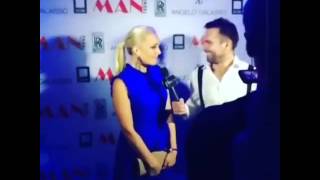 Настя Крайнова в платье от Модного дома "Анна Стевар" - дизайнер Даша Стевар.